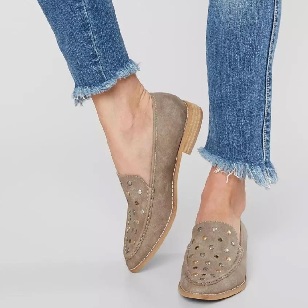 MI.MI studded loafer shoes
